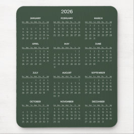 Simple Yet Elegant 2026 Calendar | Mousepad マウスパッド