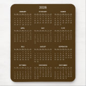 Simple Yet Elegant 2026 Calendar | Mousepad マウスパッド (正面)