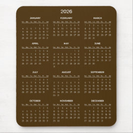 Simple Yet Elegant 2026 Calendar | Mousepad マウスパッド