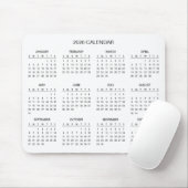 Simple Yet Elegant 2026 Calendar | Mousepad マウスパッド (マウス)