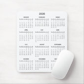 Simple Yet Elegant 2026 Calendar | Mousepad マウスパッド (マウス)