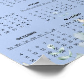 Simple Yet Elegant Floral 2026 Calendar  |  ポスター (角)