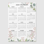 Simple Yet Elegant Floral 2026 Calendar | Magnet (正面)