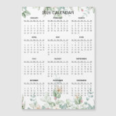 Simple Yet Elegant Floral 2026 Calendar  | Magnet (正面)