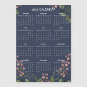 Simple Yet Elegant Floral 2026 Calendar | Magnet (正面)