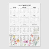Simple Yet Elegant Floral 2026 Calendar | Magnet (正面)