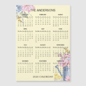 Simple Yet Elegant Floral 2026 Calendar | Magnet (正面)