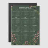 Simple Yet Elegant Floral 2026 Calendar  | Magnet (正面/裏面)