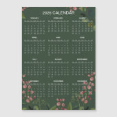 Simple Yet Elegant Floral 2026 Calendar | Magnet (正面)