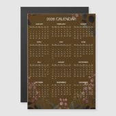 Simple Yet Elegant Floral 2026 Calendar  | Magnet (正面/裏面)