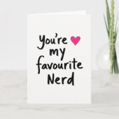 Simple You Are My Favourite Nerd Card カード (正面)
