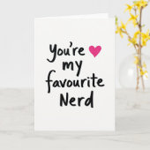 Simple You Are My Favourite Nerd Card カード (黄色い花)