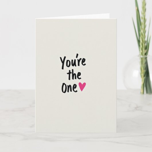 Simple You Are The One Card カード (正面)
