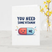 Simple You Need Vitamin Me カード (黄色い花)