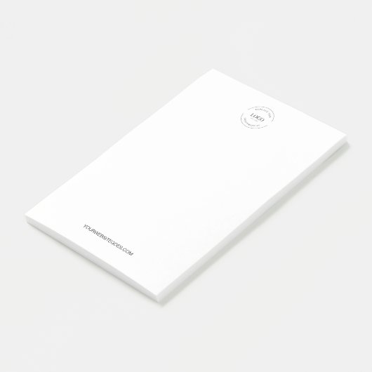 Simple Your Logo and website Promotional Business  ポストイット (アングル)