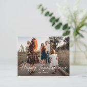 Simplened Thanksgivingフォトカードポストカード シーズンポストカード (スタンド正面)