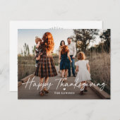 Simplened Thanksgivingフォトカードポストカード シーズンポストカード (正面/裏面)
