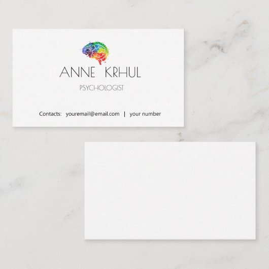 Simples e sofisticado 名刺 (正面/裏面)