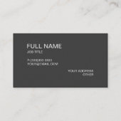 Simples Modern Elegant Companyの灰色 名刺 (裏面)