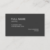 Simples Modern Elegant Companyの灰色 名刺 (裏面)