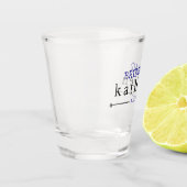 Simples noivos azuis para madrinha personalizadas ショットグラス (左)