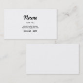 Simples Retro design 名刺 (正面/裏面)