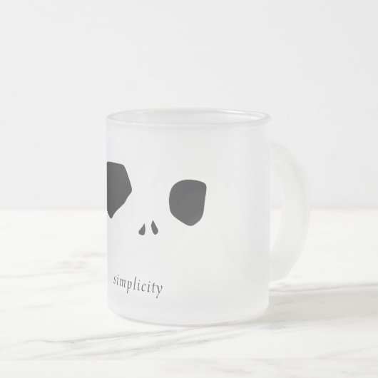 Simplicity フロストグラスマグカップ (正面右)