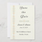 Simplicity Heart Save the Date  招待状 (正面)