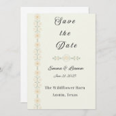 Simplicity Heart Save the Date  招待状 (正面/裏面)