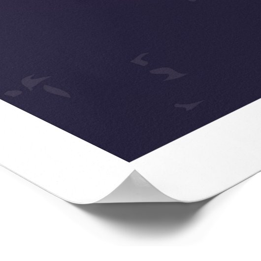 Simplicity in Bloom White Line Flower Drawing ポスター (角)