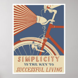 Simplicity is the Key to successful Living, ポスター