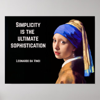 Simplicity is the ultimate sophistication ポスター
