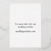 simplified celestial invitation black tie 箔招待状 (裏面)