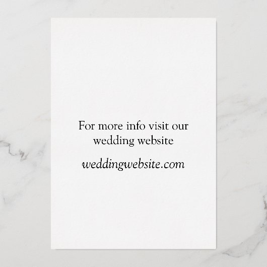 simplified celestial invitation black tie 箔招待状 (裏面)