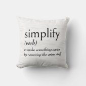 SIMPLIFYの辞書的定義 クッション (正面)