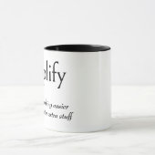 SIMPLIFYの辞書的定義 マグカップ (中央)