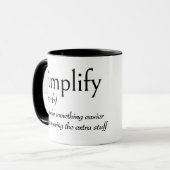 SIMPLIFYの辞書的定義 マグカップ (正面左)