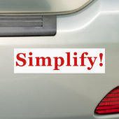 Simplify_2 バンパーステッカー (車上)