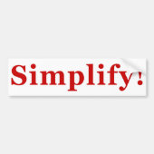Simplify_2 バンパーステッカー (正面)