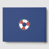 simplisticブルーアンドホワイトビーチハウス ゲストブック (裏面)