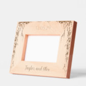 Simplistic Boho Natural Ivyつる植物結婚のフレーム レーザー彫刻フレーム (左)