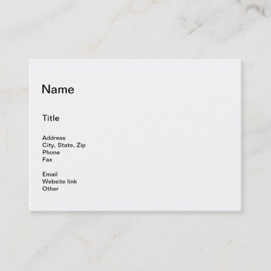 Simplistic Business Information and Title Chubby 名刺 (正面)