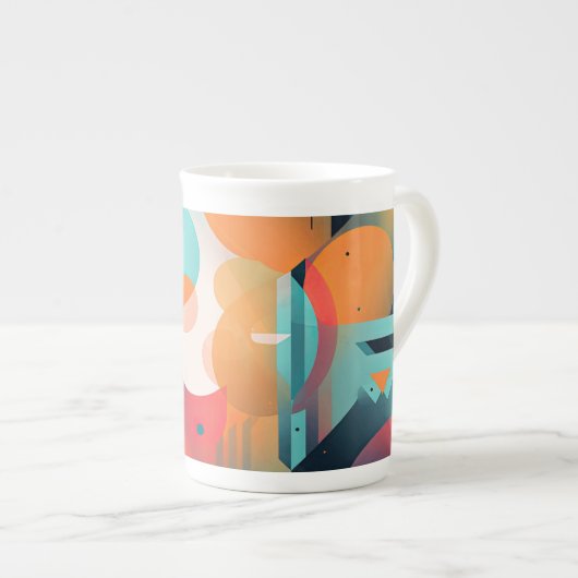 simplistic design coffee mug  ボーンチャイナマグカップ (正面右)