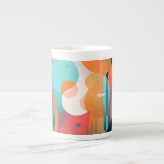 simplistic design coffee mug  ボーンチャイナマグカップ (正面)