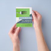 Simplistic Fork、料理広告クラス チラシ (手)