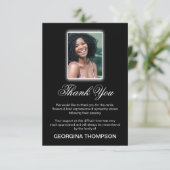 Simplistic Photo Memorial Thank You Fund サンキューカード (スタンド正面)