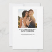 Simplistic White Black We Do Photo Save The Date セーブザデート (裏面)