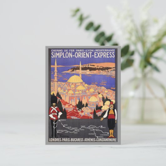 Simplon Orient表現 to Constantinople ポストカード (スタンド正面)