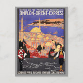 Simplon Orient表現 to Constantinople ポストカード (正面)