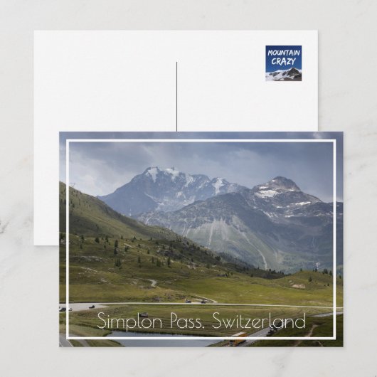 Simplon Pass Mountains （スイス） ポストカード (正面/裏面)